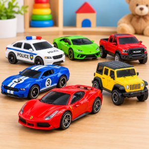 Die-Cast Toy Cars for Kids – Colorful Miniature Car Set